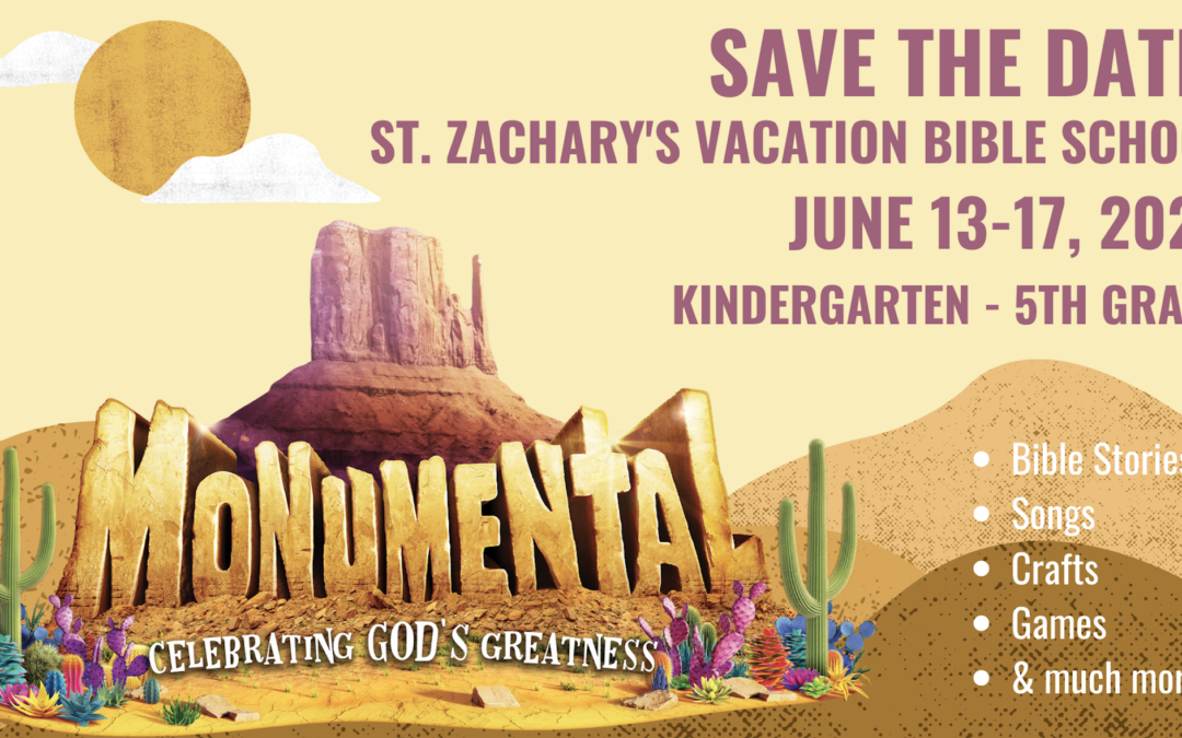 2022 Vacation Bible School – Save the Date!